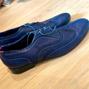 Paul smith dark blue shoes for men size 10